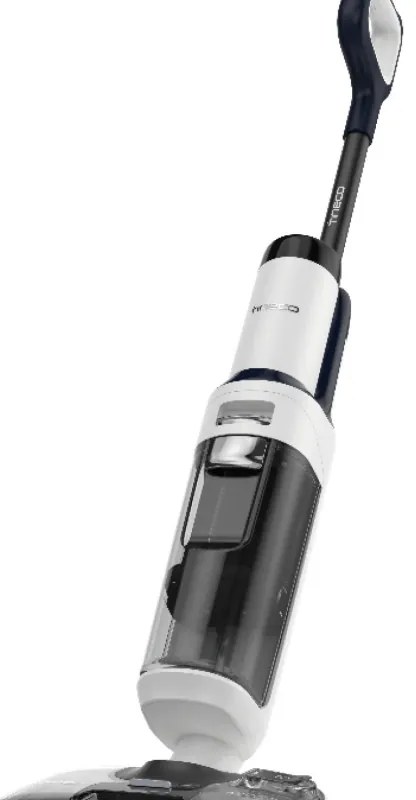 Aspirator vertical fara fir Tineco Floor One S5 Stretch Extreme, 220W, 18000 Pa, Curatare umeda, Autonomie 40 min, Senzor iLoop, Alb/Negru