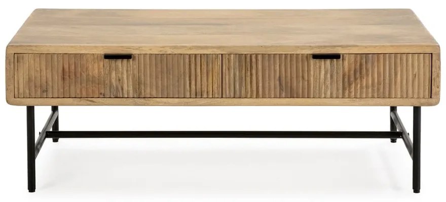 Măsuță de cafea în culoare naturală din lemn de mango 60x120 cm Mundra – MOME