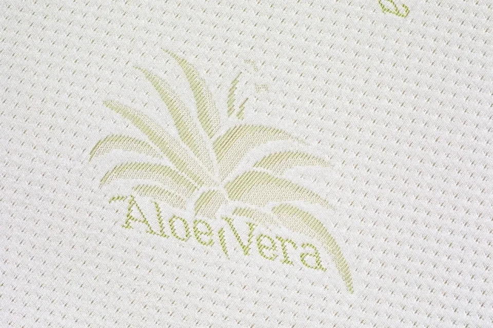 Topper saltea Aloe Vera Therapy Memory Arctic Gel 7 zone de confort, Green Future, 160x200 cm