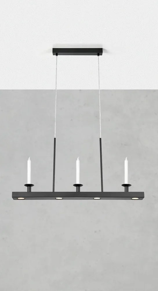 Lustră neagră LED cu intensitate reglabilă din metal Dining – Markslöjd