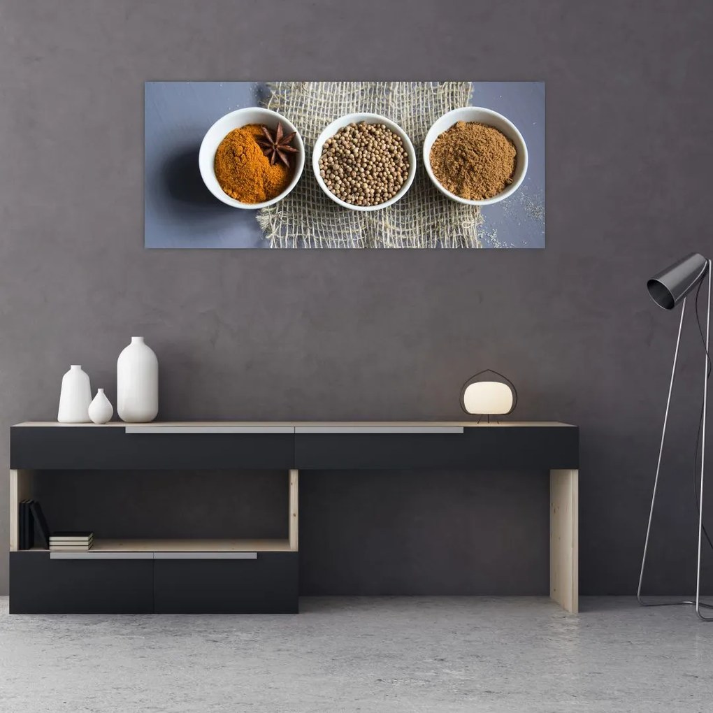 Tablou cu condimente (120x50 cm)