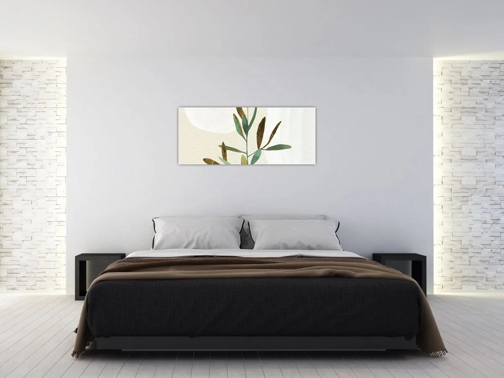 Tablou - Acuarelă ramură N⁰2 (120x50 cm)