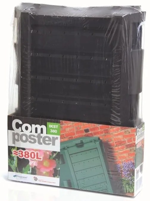 Compost, 380 l, negru