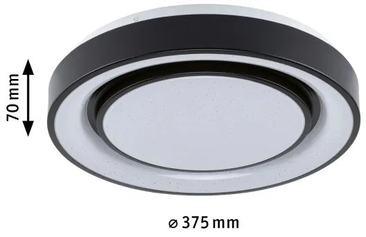 Plafonieră dimabilă LED RGBW/22W RAINBOW 230V Paulmann 70544 + telecomandă