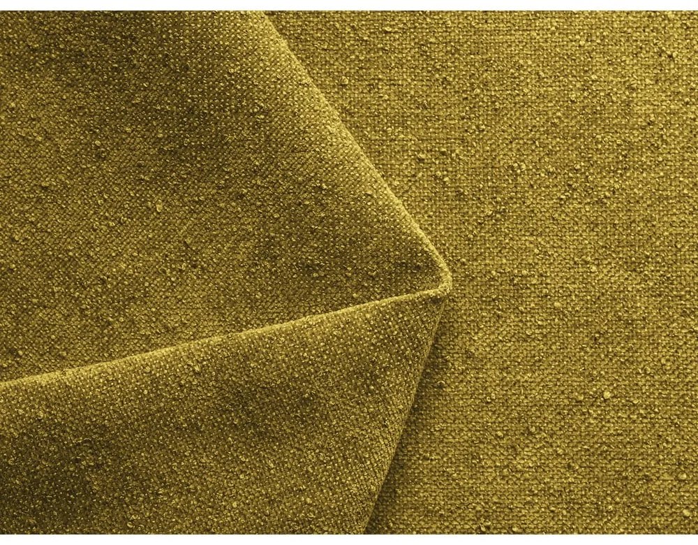 Pat matrimonial galben muștar tapițat cu spațiu de depozitare cu somieră 180x200 cm Hauke – Makamii