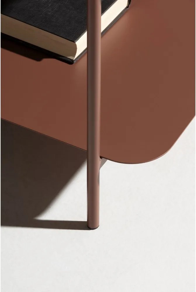 Măsuță de cafea teracotă din metal 70x73 cm Beatrix – MOME