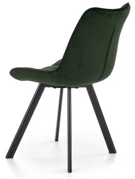 Scaun de dining COMORO, 1 buc., verde închis