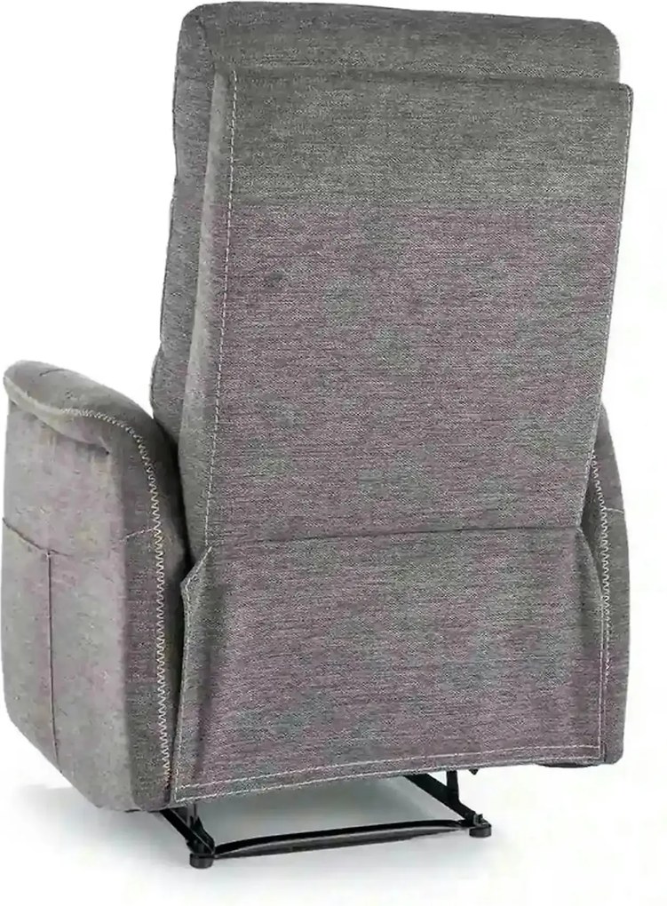 Fotoliu recliner SOLON M, stofa clasica gri inchis - Brego 18, 74x86/1