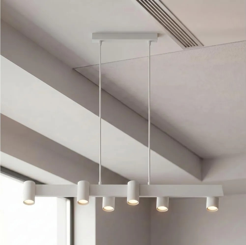 Brilagi - Lustră suspendată pe cablu SELE 6xGU10/30W/230V albă