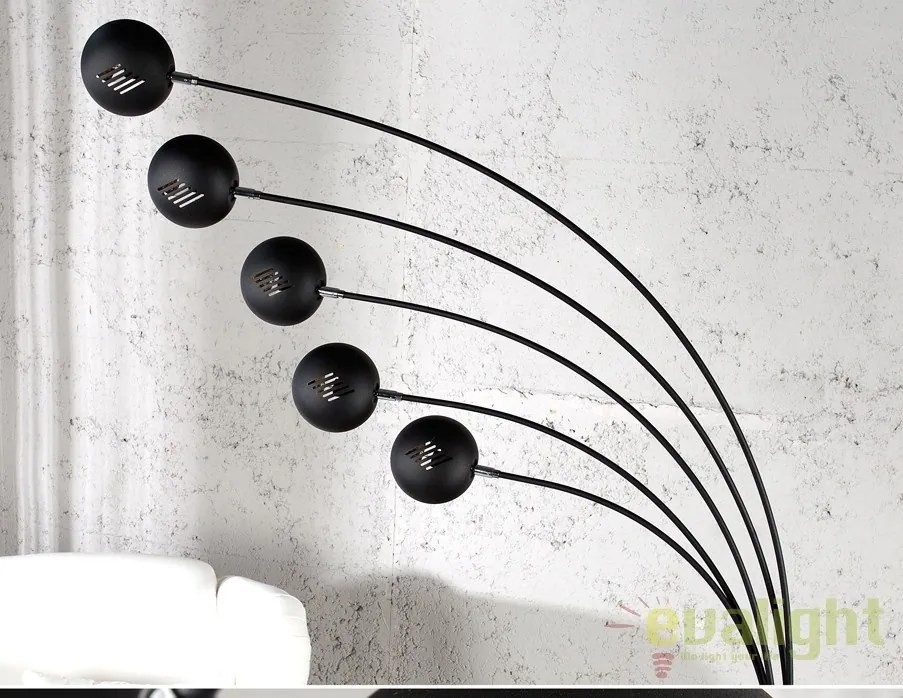 Lampadar / Lampa de podea Five Lights negru/ auriu A-22967 VC
