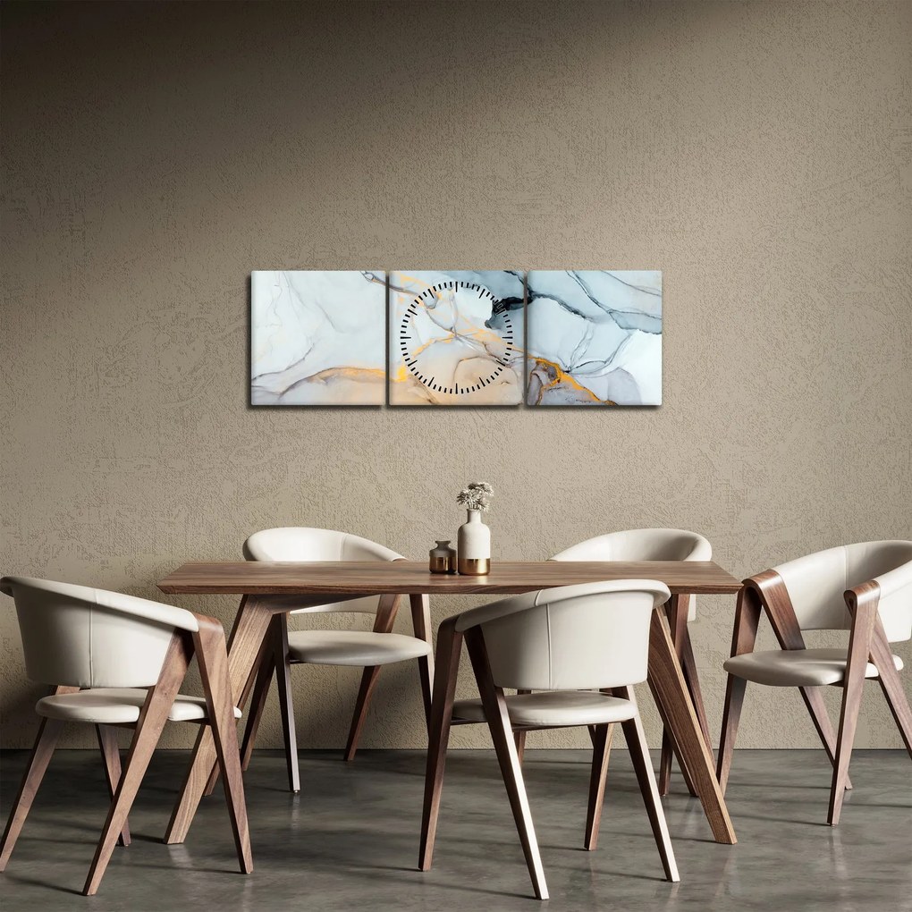 Tablou - Marmura (cu ceas) (90x30 cm)