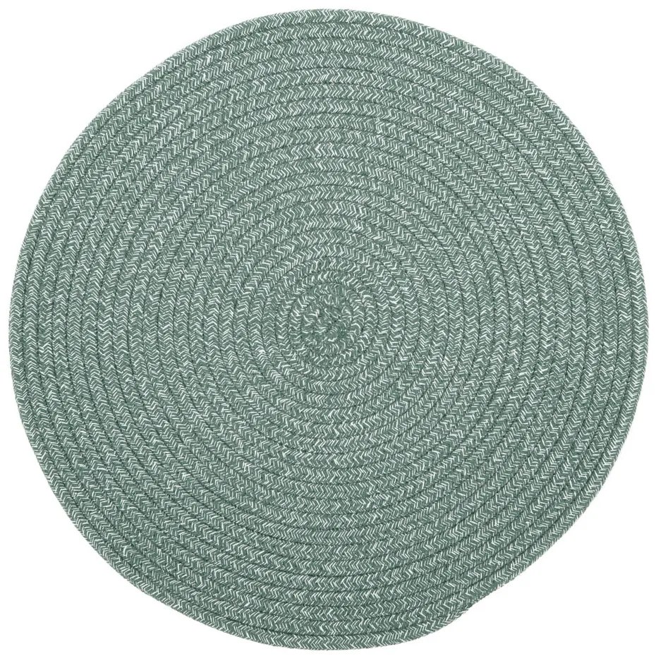 Suport pentru farfurie din amestec de bumbac Tiseco Home Studio, ø 38 cm, verde