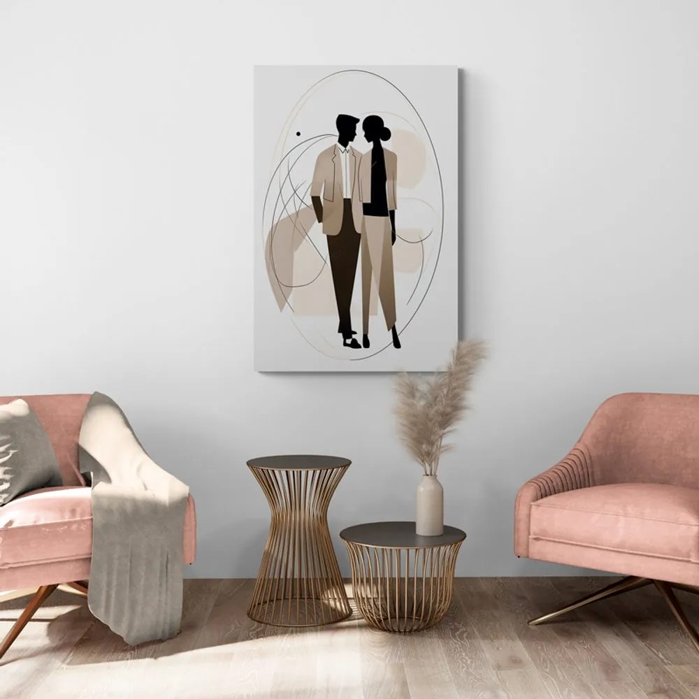 Tablou forme abstracte pereche elegantă