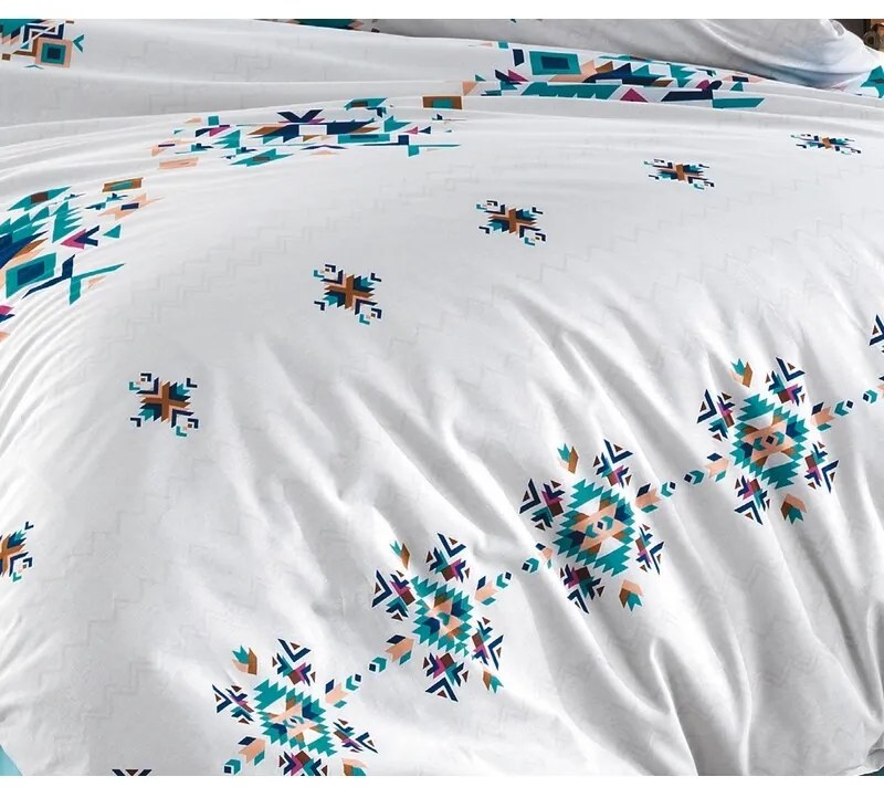 BedTex Lenjerie de pat din bumbac Hippi turcoaz,140 x 200 cm, 70 x 90 cm, 140 x 200 cm, 70 x 90 cm
