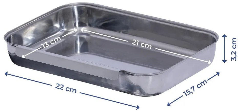 Set pentru șnițele argintiu din oțel inoxidabil – Maximex