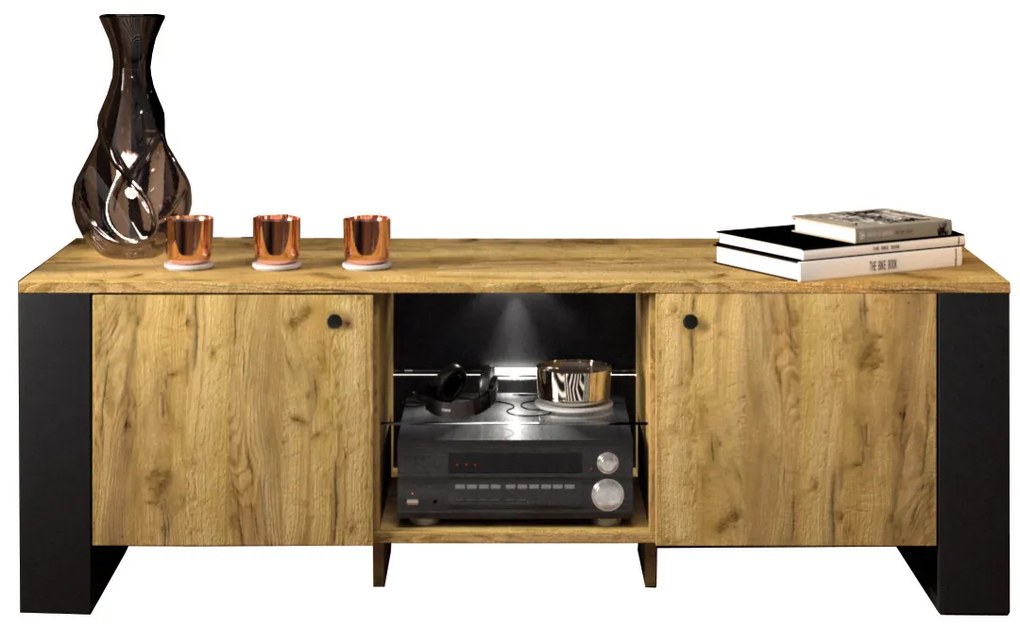 Masă TV Wayne (Stejar craft auriu). 1053383