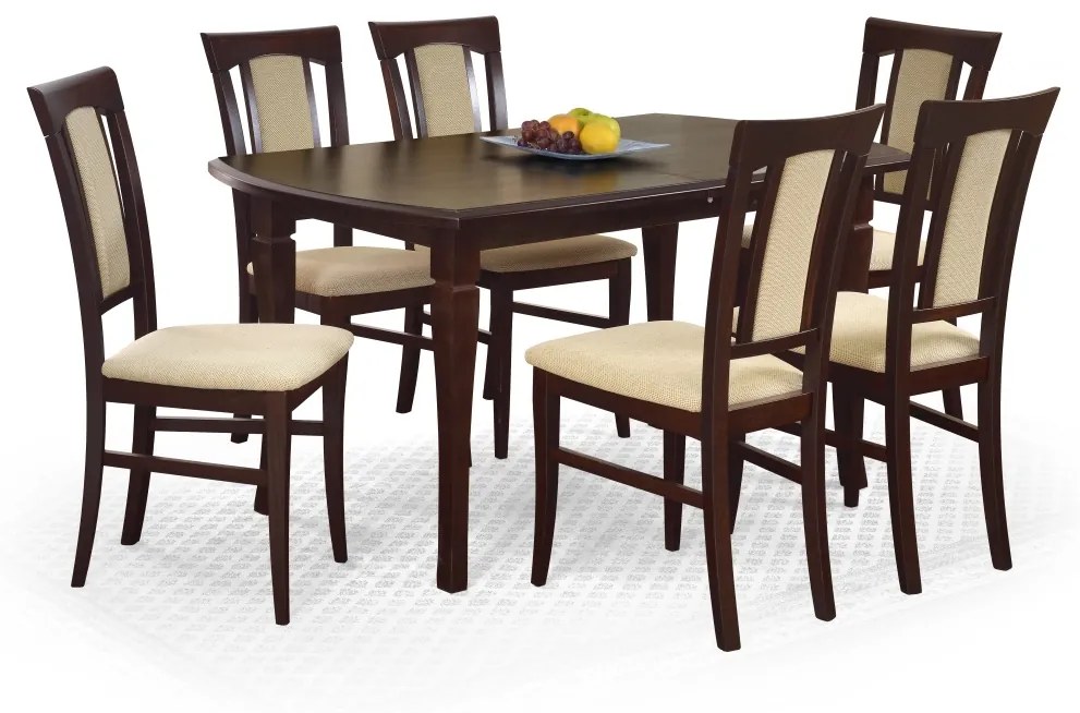 Masa extensibila Fryderyk nuc inchis - L160-240 x l90 x h74 cm