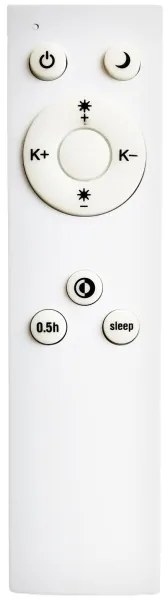 Plafonieră LED pentru baie Top Light PETAL LED/48W/230V IP44 d. 48 cm negru + telecomandă