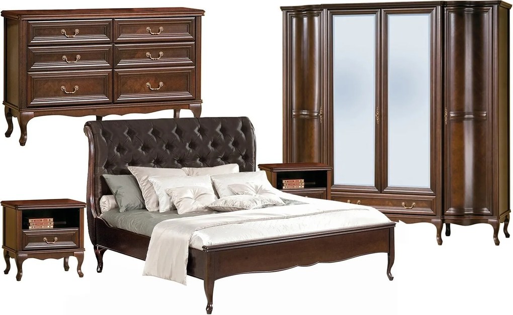 Set lemn masiv Dormitor Weston 5 Piese