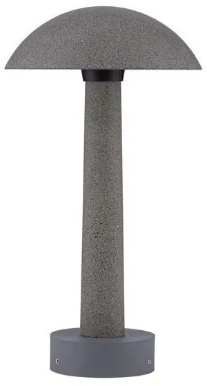 Stalp LED din ciment negru pentru exterior IP65 Tura H-35cm