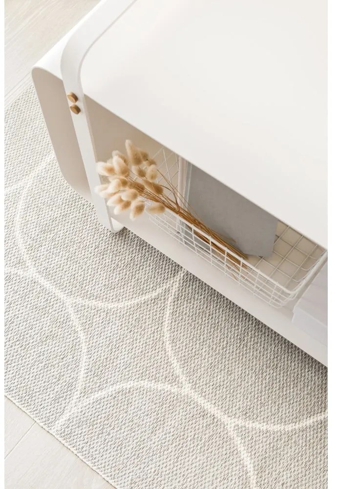 Covor tip traversă pentru interior și exterior crem 70x300 cm Boo Linen – Pappelina