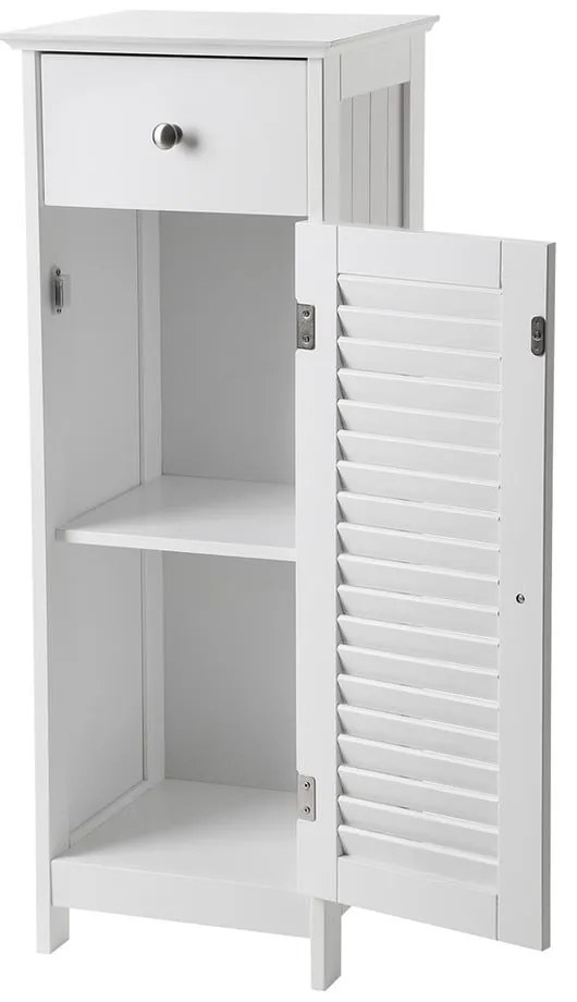 Dulap de baie cu sertar Songmics, înălțime 89 cm, alb