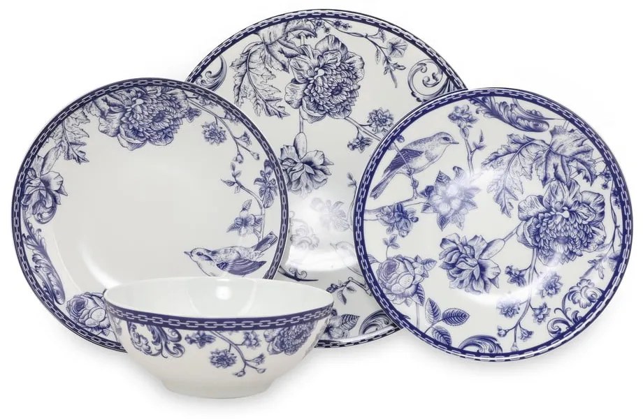 Set veselă 24 piese din porțelan Kütahya Porselen Flowers