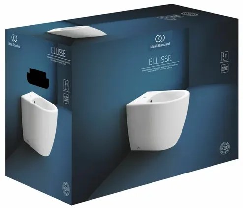 Bideu pe pardoseala Ideal Standard Ellisse alb lucios