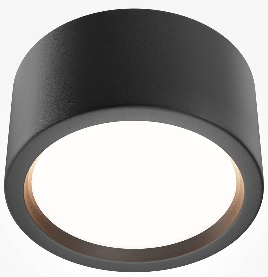 Spot LED aplicat cu protectie IP44 Hydra D-17.6cm negru