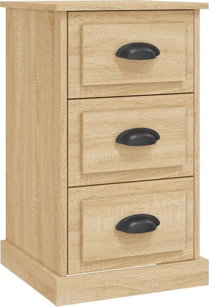 vidaXL Noptieră, stejar sonoma, 39x39x67 cm, lemn prelucrat