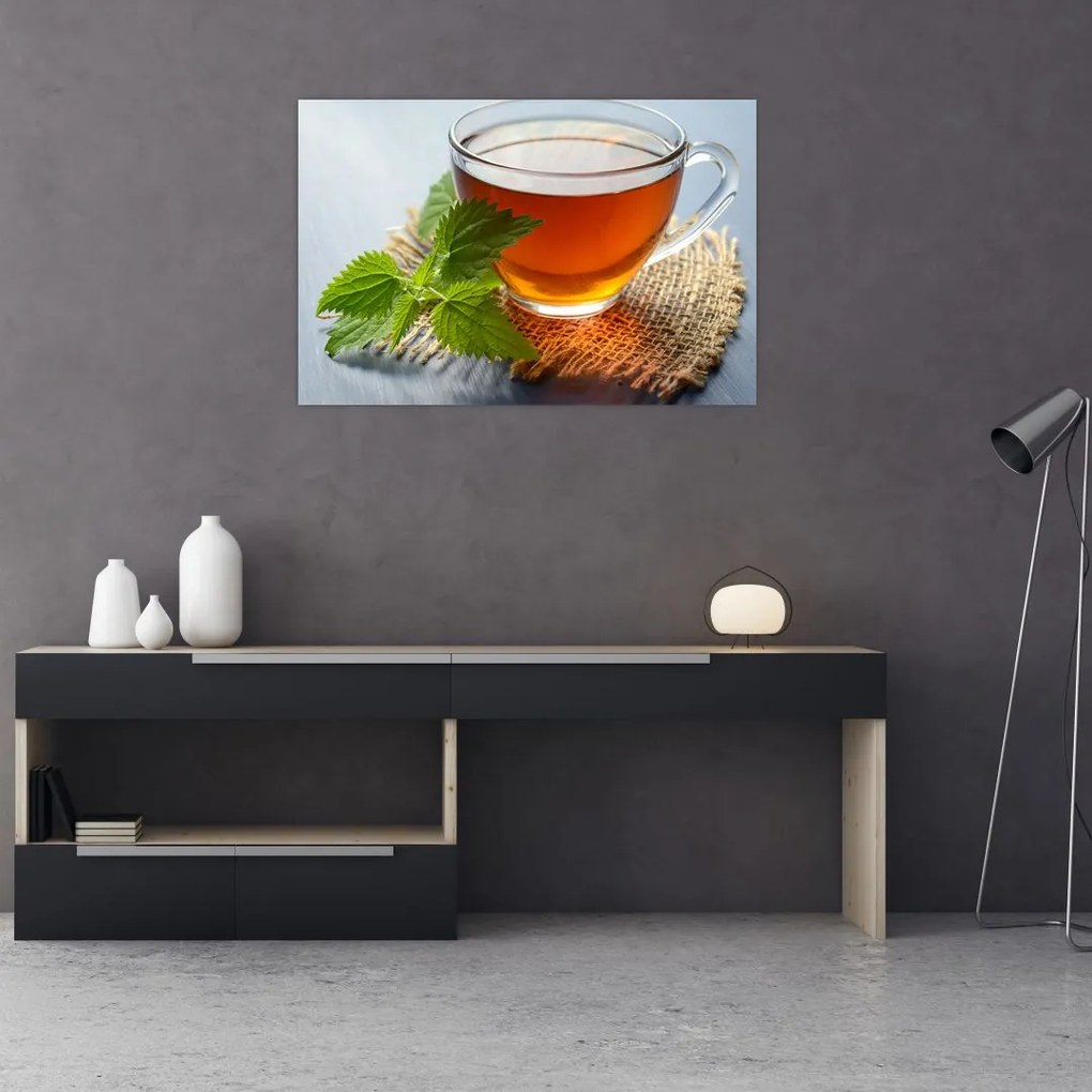 Tablou cu ceașca cu ceai (90x60 cm)
