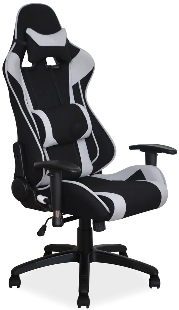 Fotoliu birou Vincenza (negru + gri). Promo -6%. 805309