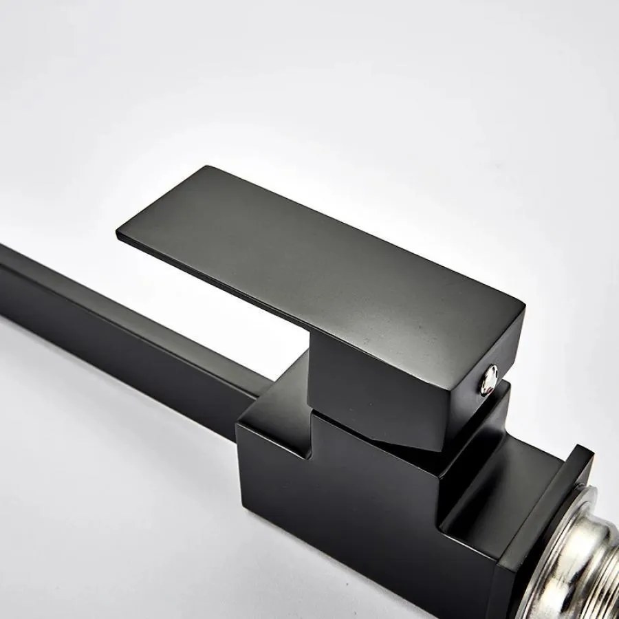 Baterie Bucătărie din Inox Negru, Model HS002 – Design Modern și Funcționalitate pentru o Bucătărie Elegantă