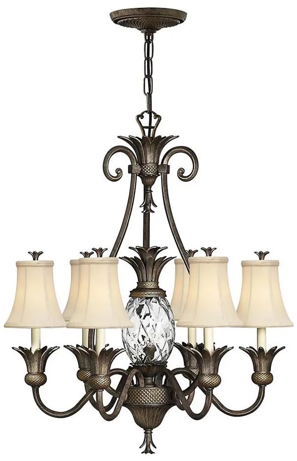 Lustră pe lanț Hinkley HK-PLANT7-PZ PLANTATION 7xE14/40W/230V bronz