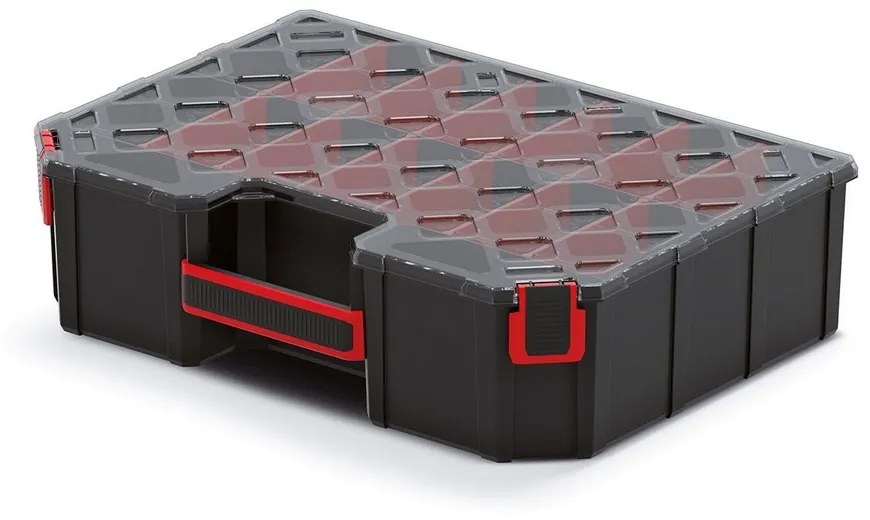 Organizator servieta 39 × 28,4 × 10,5 cm II, separatoare, negru