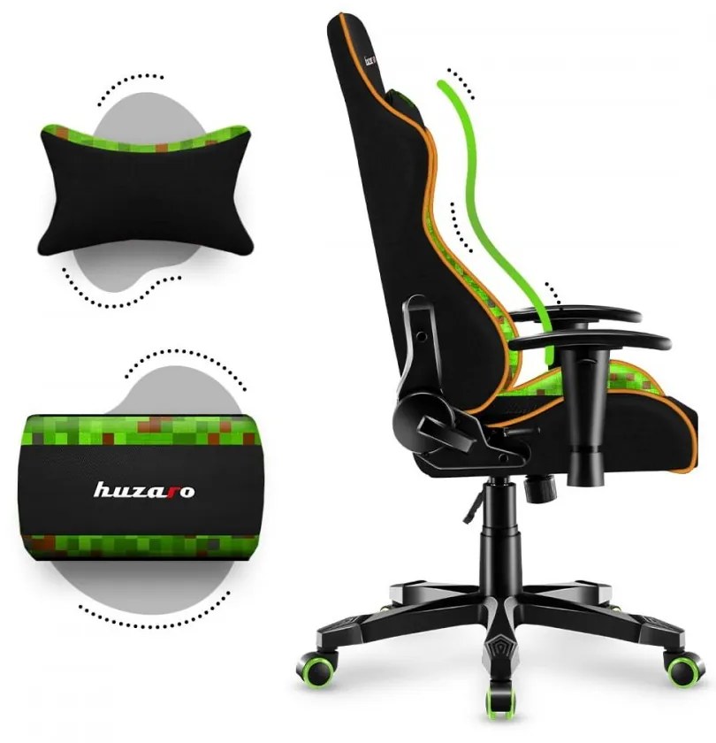 Scaun de gaming MINECRAFT confortabil pentru copii