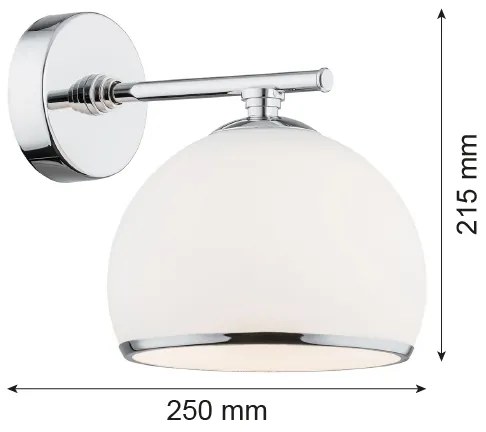 Aplică Argon 4254 MARBELLA 1xE27/15W/230V crom