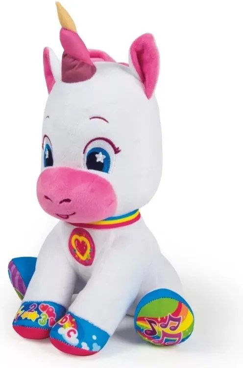 Unicorn Silverbelle jucărie de pluș interactivă Clementoni