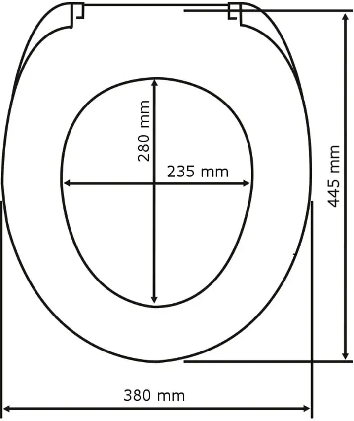 Capac WC Wenko Orchid, 45 x 37,5 cm