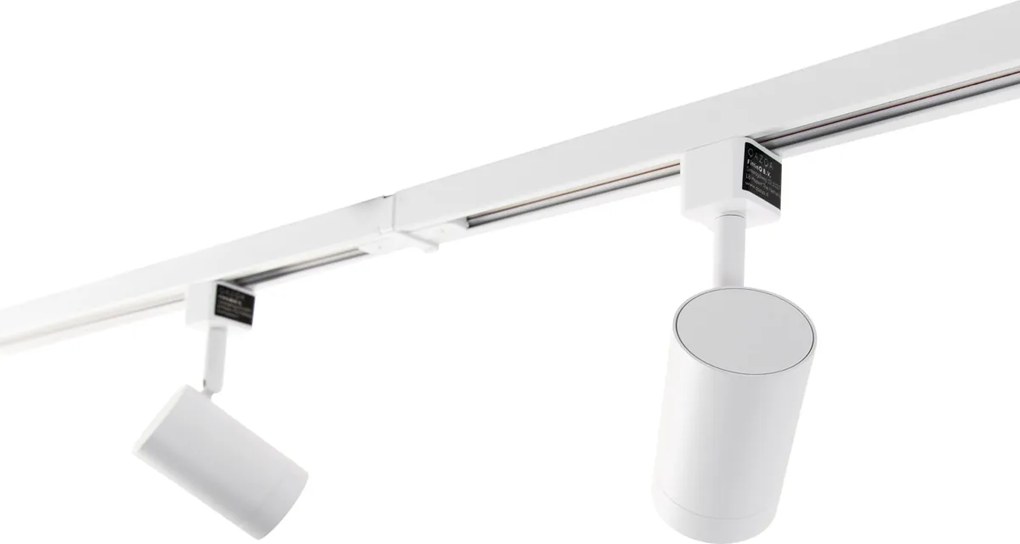 Sistem de iluminat cu șine inteligente cu 6 spoturi albe monofazate 200 cm - Iconic Jeana