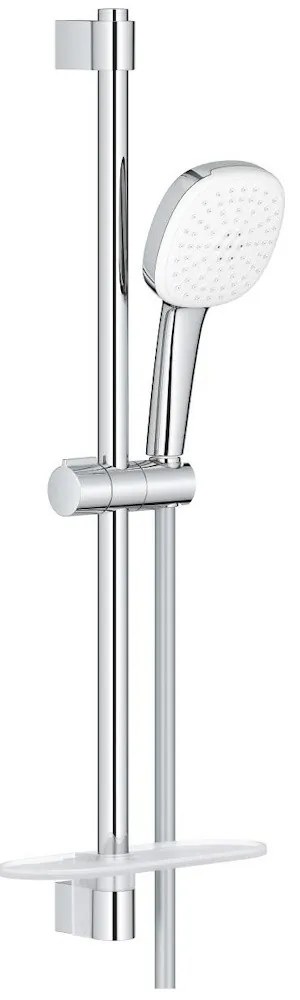 Grohe Tempesta Cube 110 Set dus cu bara 60 cm si savoniera 2 jeturi, crom