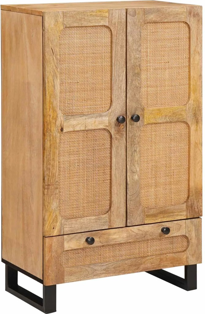 vidaXL Bufet cu sertar Maro 40 x 33 x 110 cm Lemn de mango solid