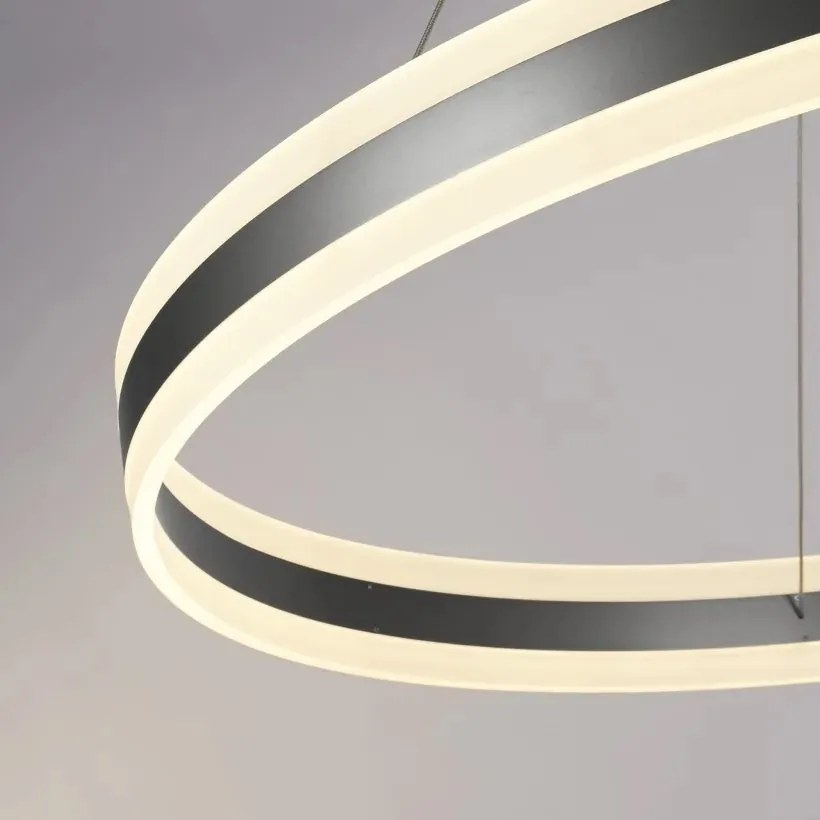 Lustra circulara LED Ada 100cm, Black