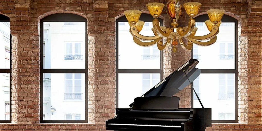Candelabru 8 brate LUX realizat manual Eden