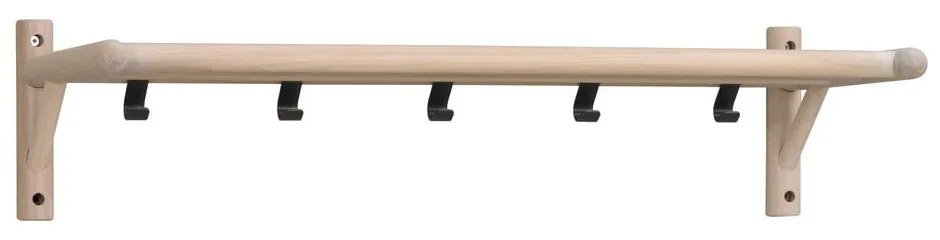 Cuier de perete în culoare naturală din lemn masiv de stejar Milford - Rowico