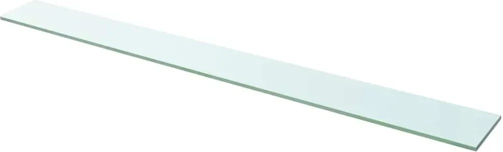 vidaXL Raft din sticlă transparentă, 110 x 12 cm