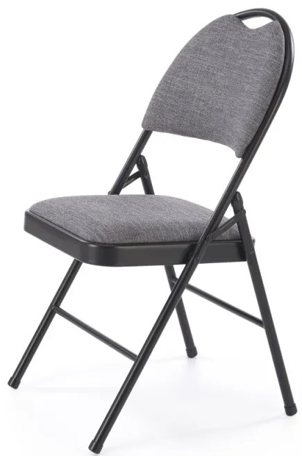 Scaun pliabil K566 negru/gri H86 cm