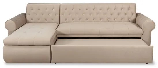 Coltar Extensibil Stanga Andreas, 5 Locuri, Crem, 299 Cm