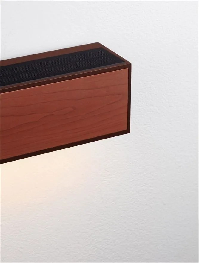 Aplica LED de exterior solara cu senzor de miscare IP65 BROWN