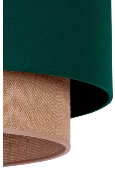 Lustră pe cablu Duolla BOHO 1xE27/15W/230V d. 45 cm verde/maro